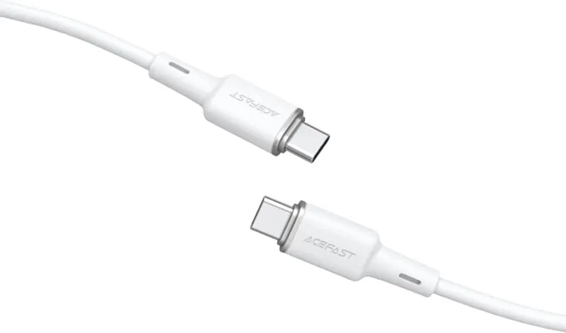 Kabllo Acefast C2-03-C-C USB-C në USB-C, 1.2m, 60W, e bardhë - 1