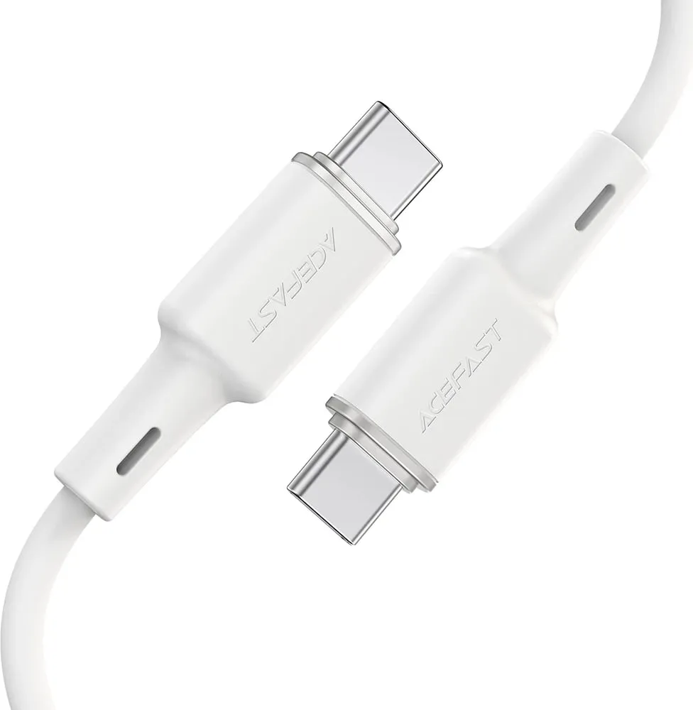 Kabllo Acefast C2-03-C-C USB-C në USB-C, 1.2m, 60W, e bardhë - 2