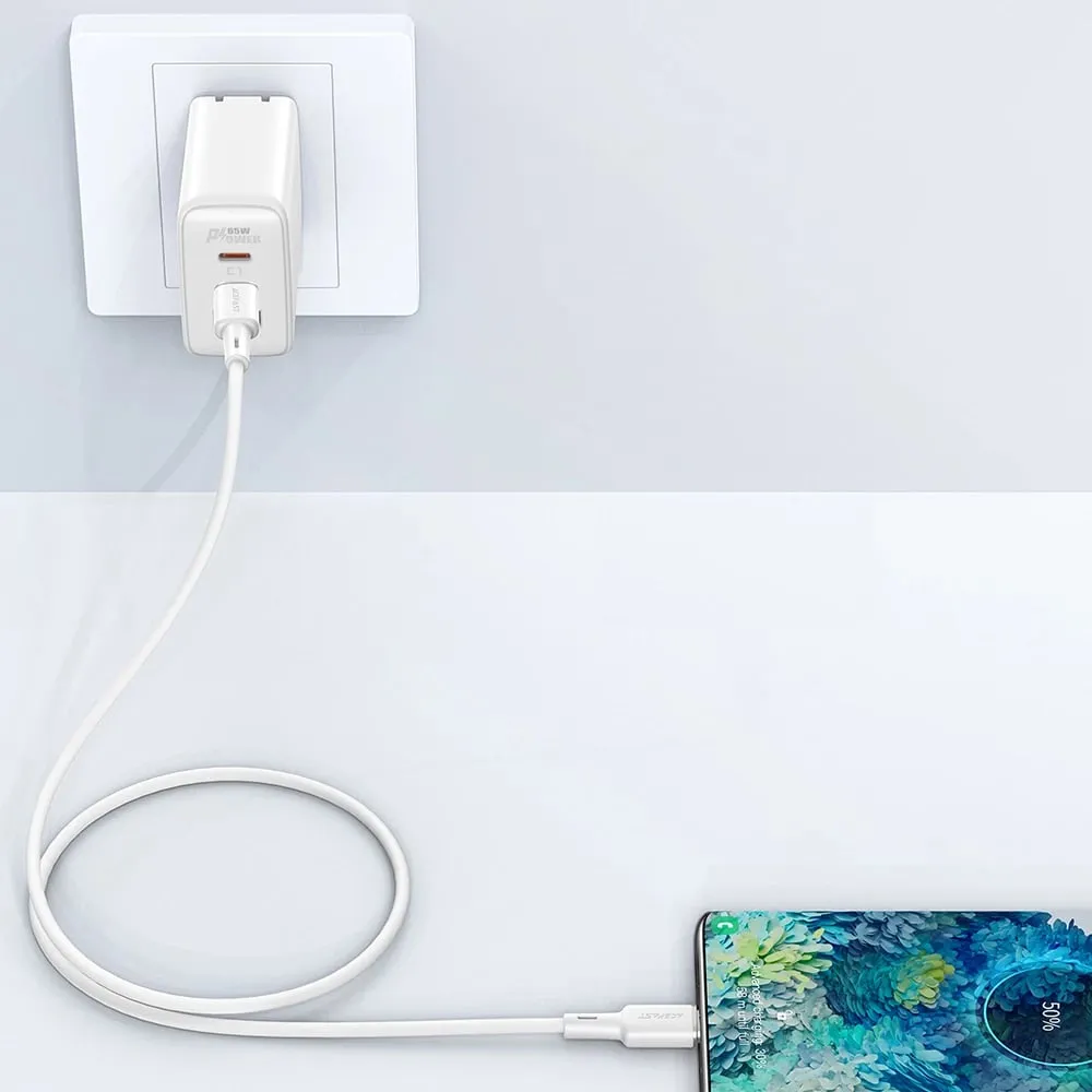 Kabllo Acefast C2-03-C-C USB-C në USB-C, 1.2m, 60W, e bardhë - 8