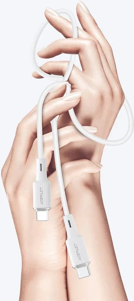 Kabllo Acefast C2-03-C-C USB-C në USB-C, 1.2m, 60W, e bardhë - 9