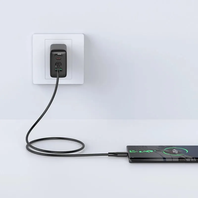 Kabllo Acefast C3-03 USB-C në USB-C, 1.2m, 60W, e bardhë - 3