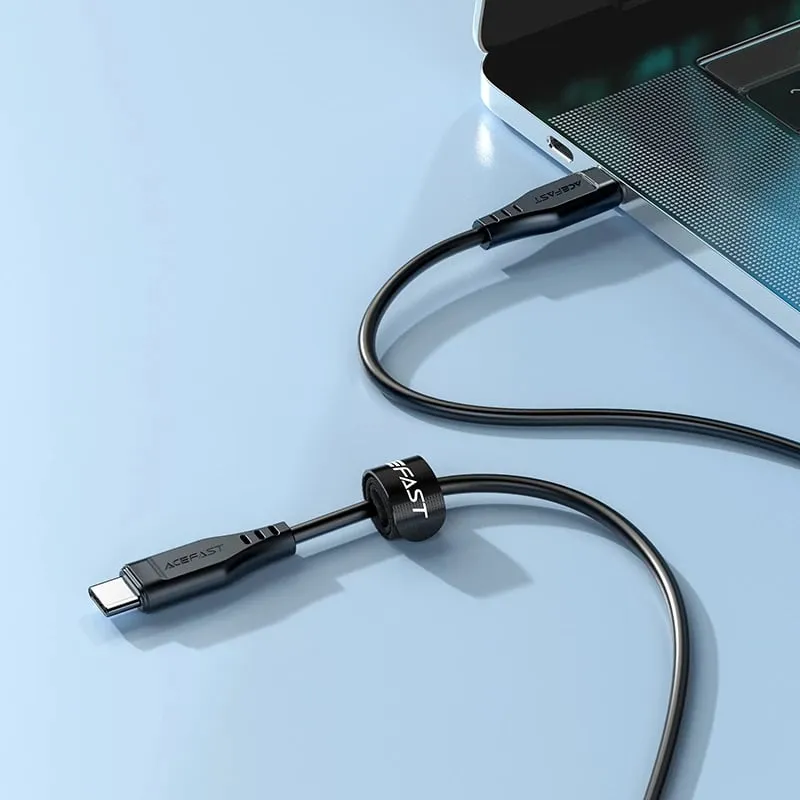 Kabllo Acefast C3-03 USB-C në USB-C, 1.2m, 60W, e bardhë - 5