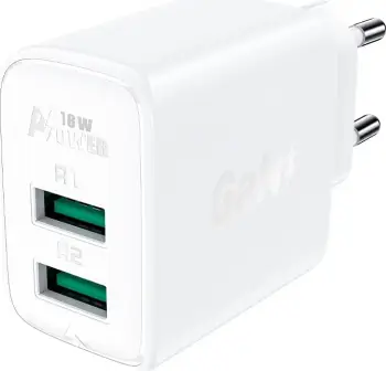 Karikues muri Acefast A33, 2x USB, 18W, i bardhë