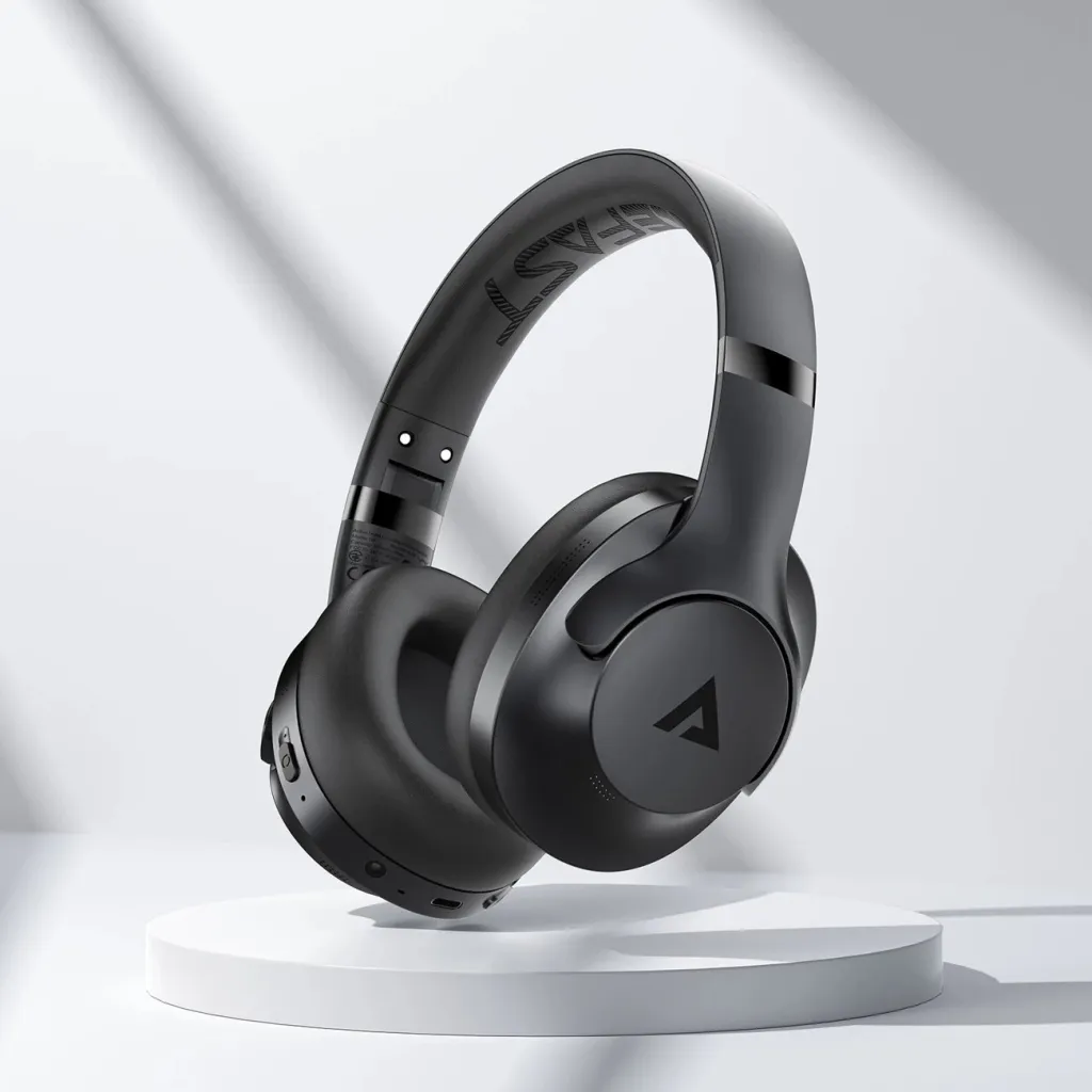 Kufje wireless Acefast H4, Bluetooth 5.3, ANC, IPX4, të zeza - 4