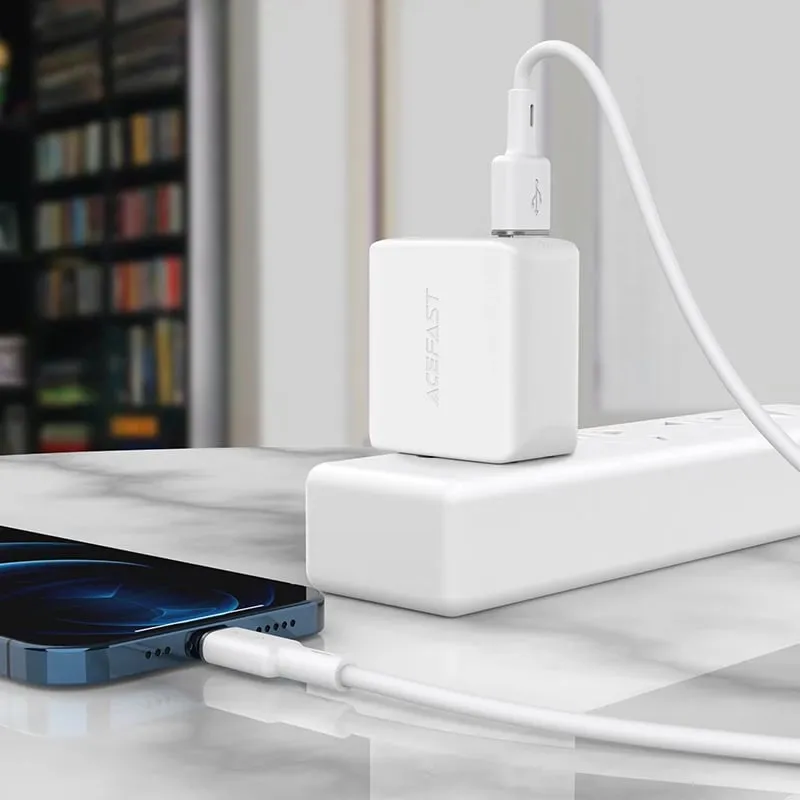 Kabllo Acefast C2-02, USB në Lightning, 1.2m, 2.4A, e zezë - 5