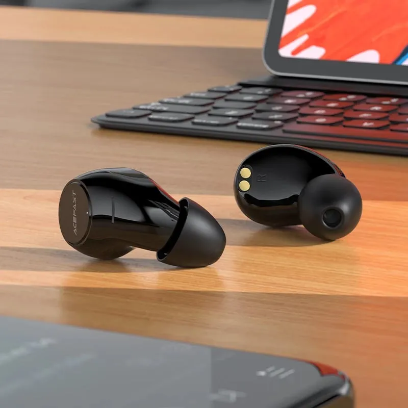 Kufje Acefast T7, wireless TWS, për gaming dhe muzikë, Bluetooth 5.2, IPX4, argjendtë - 8