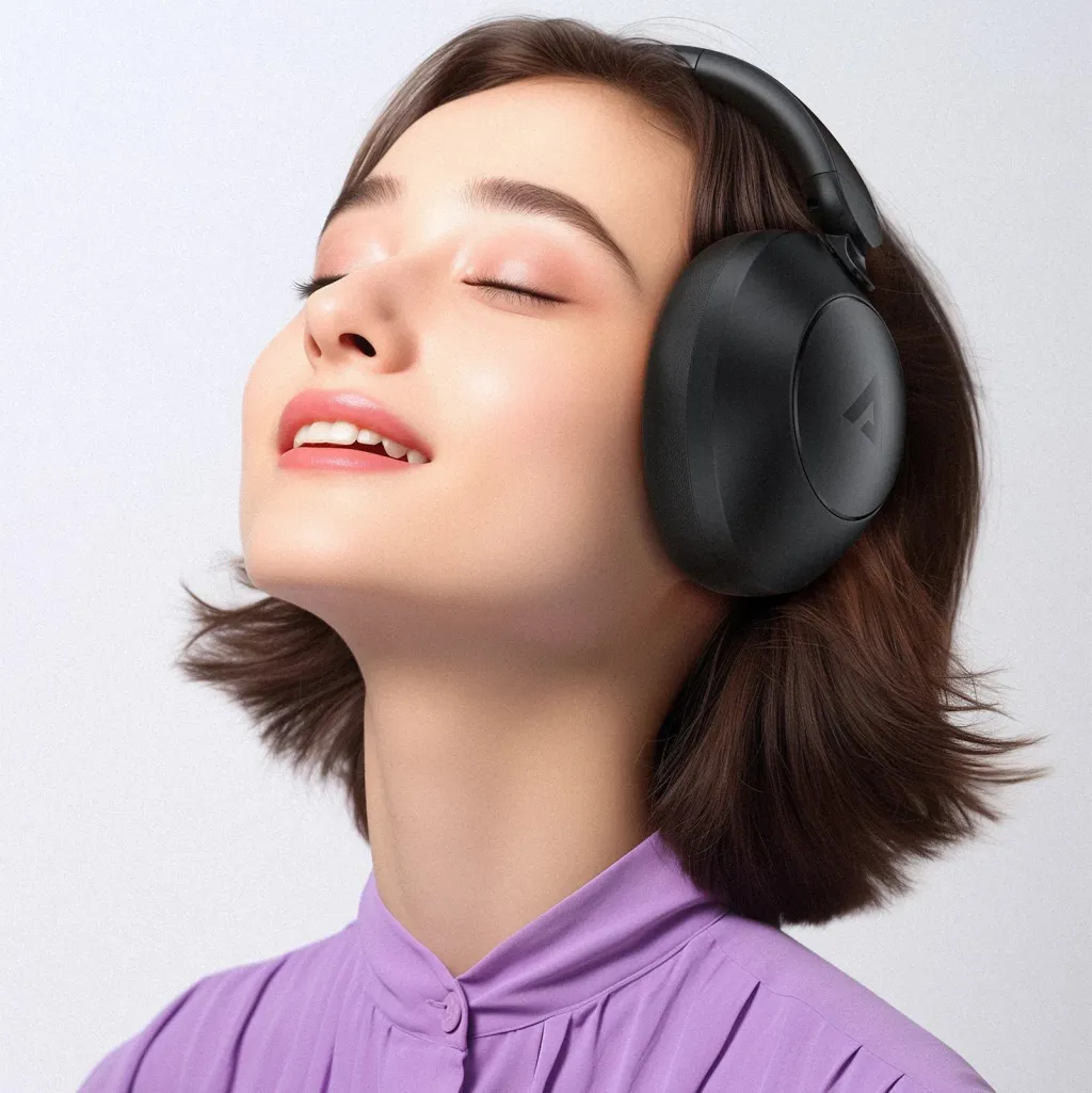 Kufje wireless Acefast H3 me ANC, Bluetooth 5.3, të zeza - 9