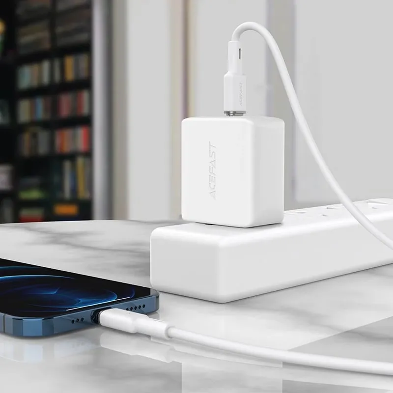 Kabllo Acefast C2-01, USB Type-C në Lightning, 1.2m, 30W, e zezë - 5