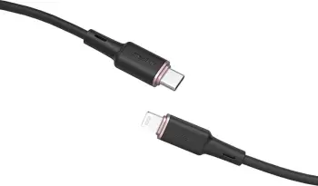 Kabllo Acefast C2-01, USB Type-C në Lightning, 1.2m, 30W, e zezë