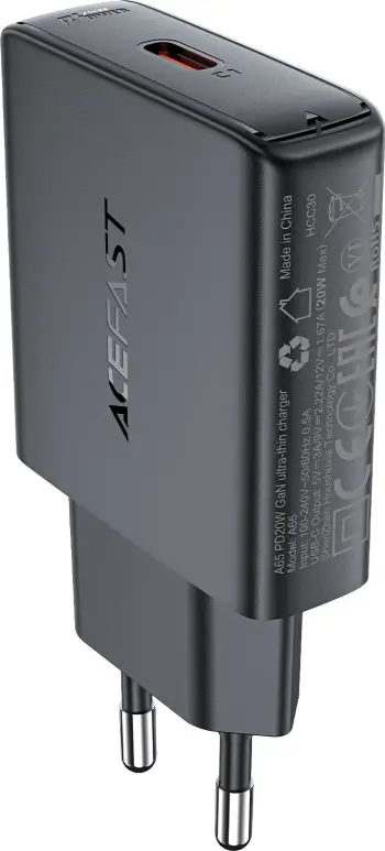 Karikues muri Acefast A65, GaN, 20W, USB-C, i zi