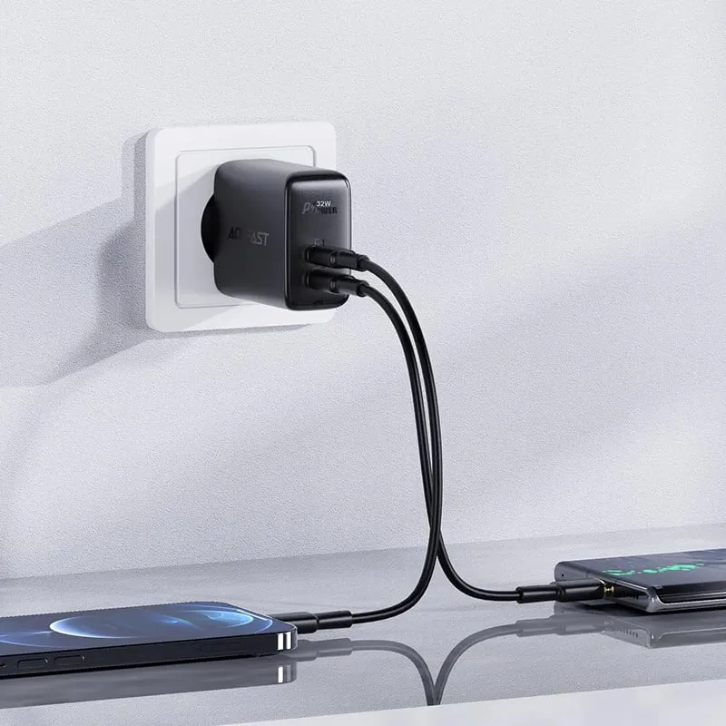 Karikues muri Acefast A5, 32W, 2 porta USB-C/USB-A, i zi - 4