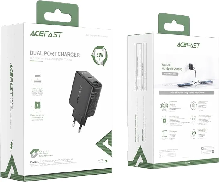 Karikues muri Acefast A5, 32W, 2 porta USB-C/USB-A, i zi - 5