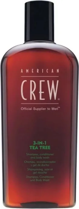 Shampon, balsam edhe xhel dushi 3 në 1 për burra American Crew Tea Tree, 450ml - 1