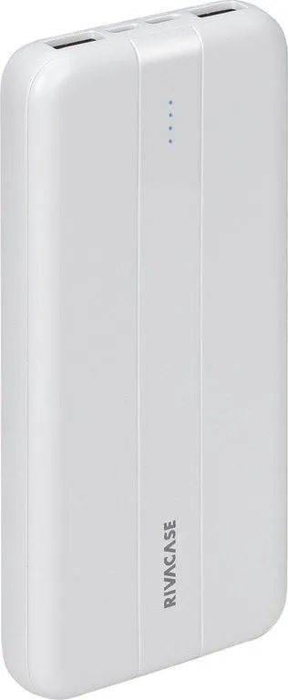Powerbank RivaCase VA2041, 10000mAh, 1 port USB, e bardhë - 1