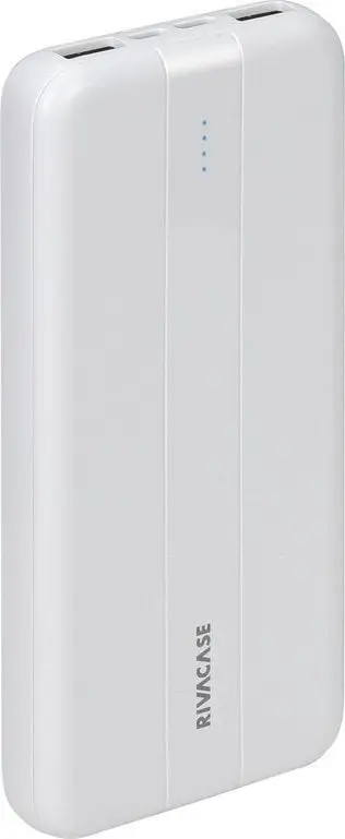 Powerbank RivaCase VA2041, 10000mAh, 1 port USB, e bardhë