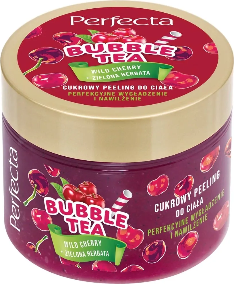 Skrab për trup Perfecta Bubble Tea Sweet Body Scrub Wild Cherry për femra, 300g - 1