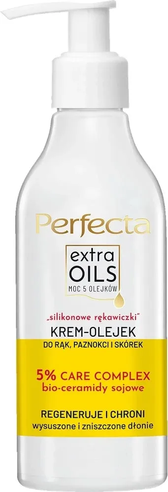 Krem për duar dhe thonj Perfecta Extra Oils "silicone gloves" 195ml - 1