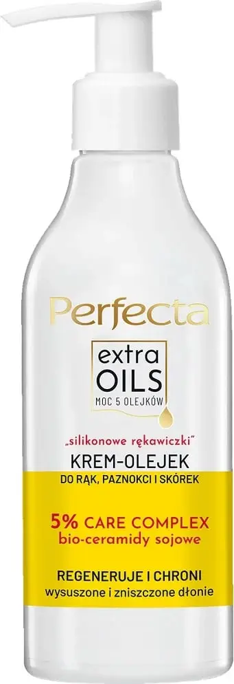 Krem për duar dhe thonj Perfecta Extra Oils "silicone gloves" 195ml