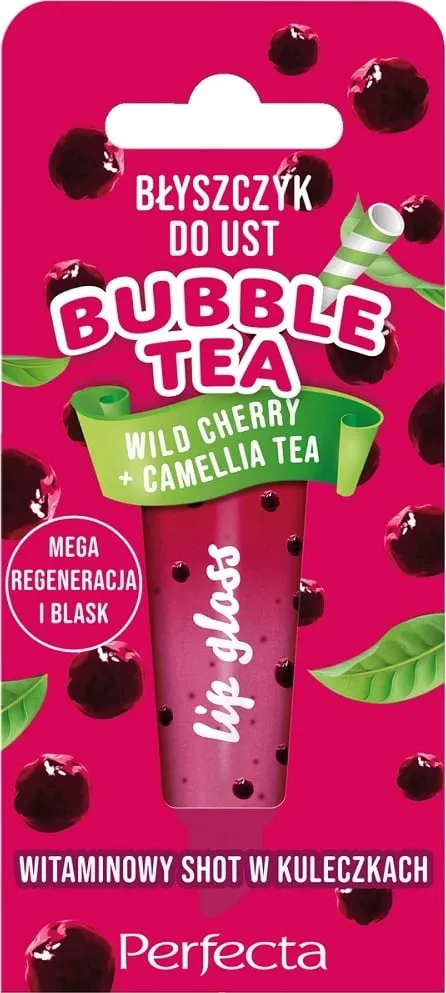 Lip gloss për femra Perfecta Bubble Tea Wild Cherry + Camellia Tea, 10g - 1