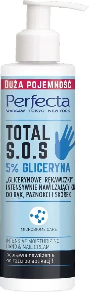 Krem për duar Perfecta Total SOS "Glycerine Gloves", 195 ml