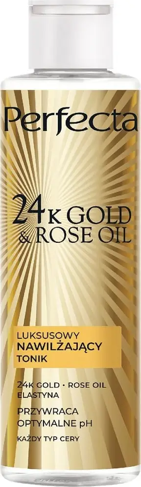 Tonik për fytyrë për femra Perfecta 24K Gold & Rose Oil Luxury Moisturizing, 200ml