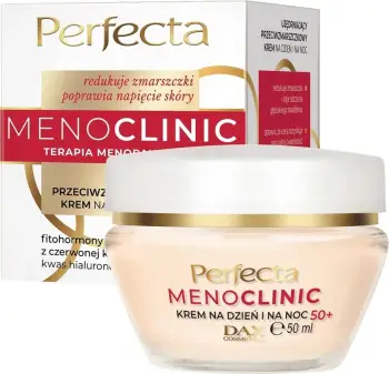 Krem fytyre kundër rrudhave Perfecta Clean Beauty dite dhe nate 50+, për femra, 50ml