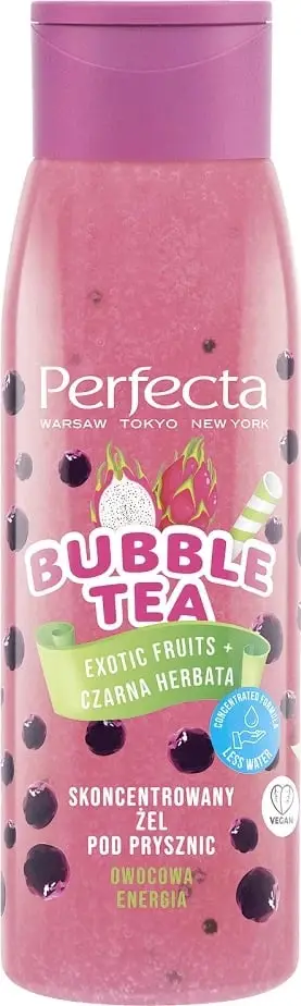 Xhel dushi për femra Perfecta Bubble Tea Exotic Fruits + Black Tea, 400ml
