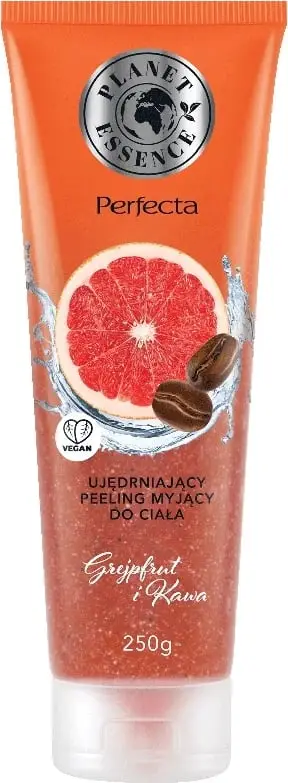 Scrub trupi Perfecta Planet Essence Firming Washing, grejpfrut dhe kafe, 250g