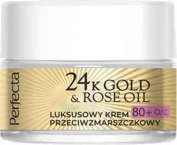Krem fytyre Perfecta 24K Gold & Rose Oil, kundër rrudhave, ditë dhe natë, 80+, 50ml
