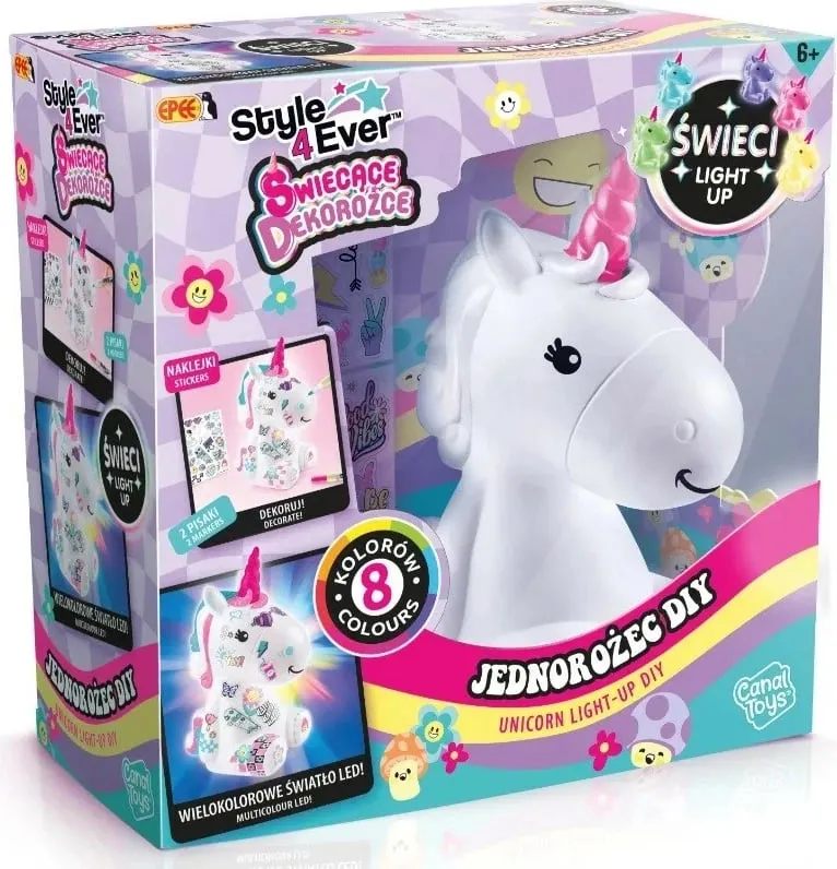 Set kreativ Epee Creative Pink Unicorns EP60046, DIY, me drita shumëngjyrëshe - 2