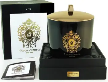Qiri aromatik Tiziana Terenzi Almond Vanilla, me fitil druri, 500 g