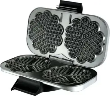Aparat vaflash UNOLD 48241, metal, 2 vafla, termostat i rregullueshëm, ngjyrë e zezë