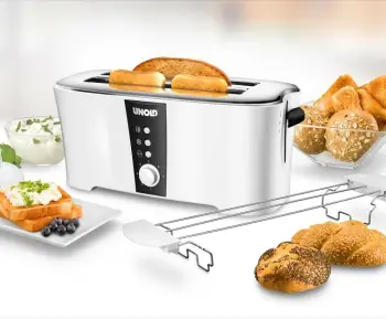 Toaster Unold 38020 Design Dual, 2 feta, inox, argjendtë