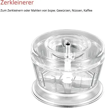 Blender dore UNOLD ESGE-Zauberstab M 122 de Luxe, 0.6L, gri - 6