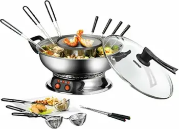 Set fondue UNOLD 48746, 6 persona, 2 L, i zi, çelik inox
