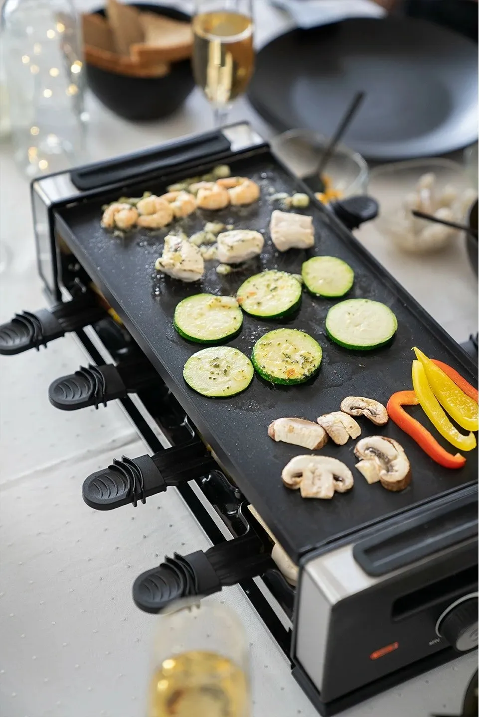 Skarë elektrike Unold Raclette Finesse Basic, 1200 W, e zezë/e argjendtë - 2