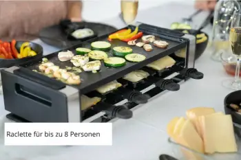 Skarë elektrike Unold Raclette Finesse Basic, 1200 W, e zezë/e argjendtë