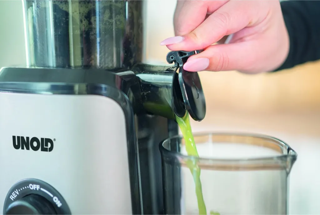 Slow juicer UNOLD 78275 Sam, 0.8L, 80 RPM, charcoal - 10