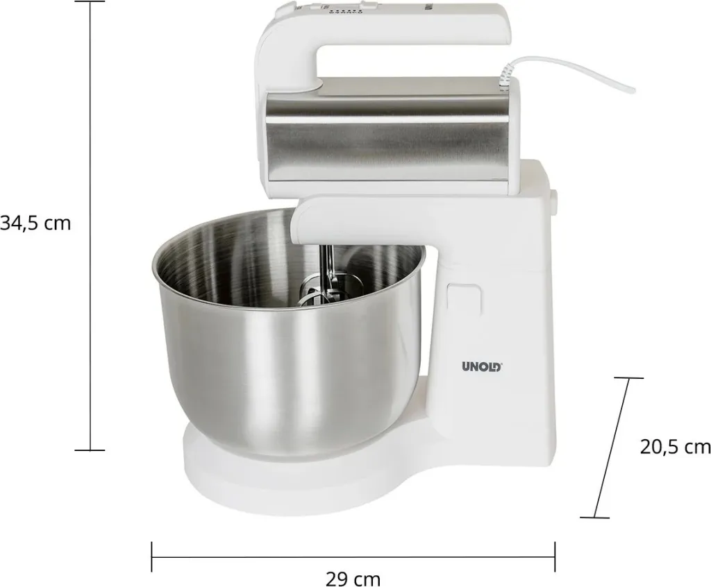 Mikser dore UNOLD 78720, 3.5 L, 500 W, e bardhë - 8