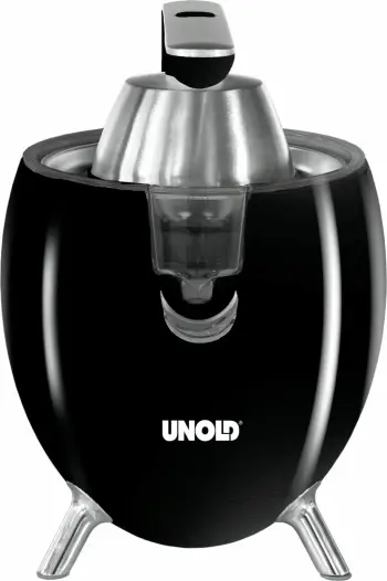 Shtrydhëse dore agrumesh UNOLD 78135, 1100W, plastikë/çelik inox, e zezë