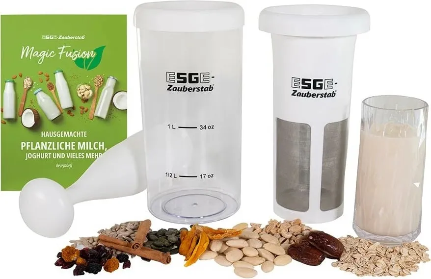 Set për qumësht bimor UNOLD 7500 Magic Fusion, transparent, bardhë - 1