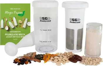 Set për qumësht bimor UNOLD 7500 Magic Fusion, transparent, bardhë
