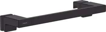 Dorezë dushi Hansgrohe AddStoris, metal, montim në xham, e zezë mat