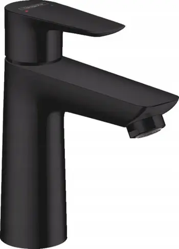 Rubinet lavamani Hansgrohe Talis E 110, miksër njëlevësh, DN15, e zezë mat