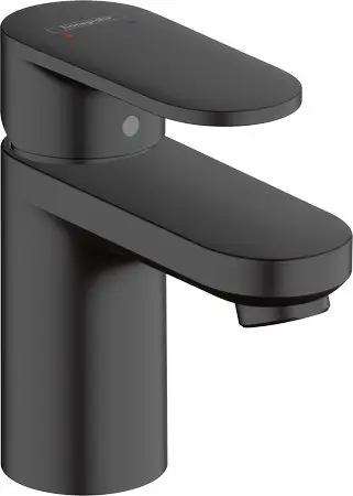 Rubinet lavamani Hansgrohe Vernis, njëlevësh, me shkarkues, i zi mat