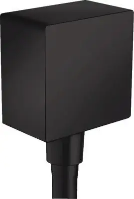 Lidhje zorre dushi Hansgrohe FixFit Porter Square, me valvul kontrolli, plastike, e zezë mat