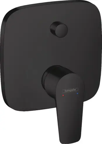 Bateri vaska Hansgrohe Talis E, njëlevëshe, instalim i fshehtë, e zezë mat