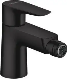 Bateri bideti Hansgrohe Talis E, me set shkarkimi, e zezë mat