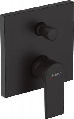 Bateri vaska Hansgrohe Vernis Shape 71468670, montim i fshehtë, njëlevërëshe, e zezë