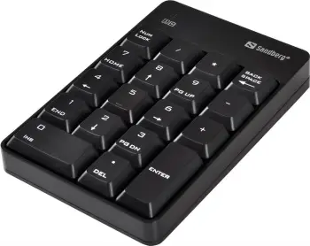 Tastierë Sandberg Keypad, numerike, wireless, US, e zezë